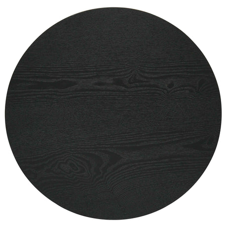 Hamlyn Black 3-piece Round Fluted Coffee and End Table Set by Coaster at Eve Furniture