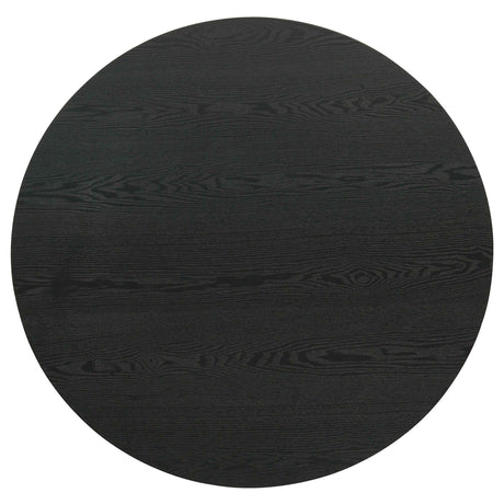 Hamlyn Black 3-piece Round Fluted Coffee and End Table Set by Coaster at Eve Furniture