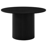 Hamlyn Black 5-piece Round Wood Dining Set by Coaster at Eve Furniture