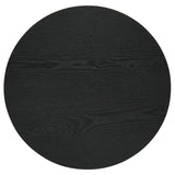 Hamlyn Black Round Fluted Occasional Side End Table by Coaster at Eve Furniture