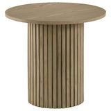 Hamlyn Black/Natural Oak 5-piece Round Wood Counter Height Dining Set by Coaster at Eve Furniture