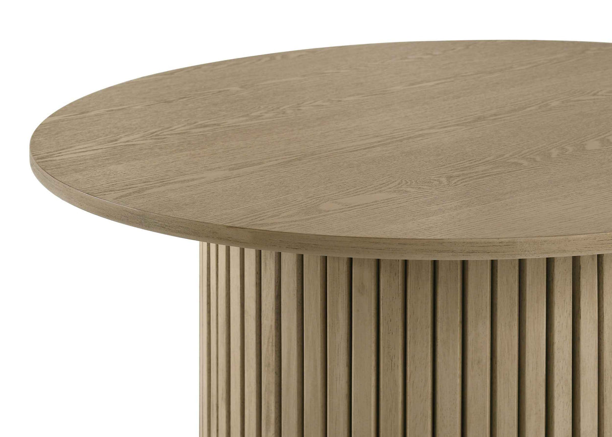 Hamlyn Black/Natural Oak 5-piece Round Wood Counter Height Dining Set by Coaster at Eve Furniture