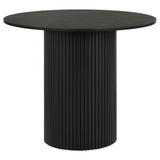 Hamlyn Cream/Black 5-piece Round Wood Counter Height Dining Set by Coaster at Eve Furniture