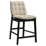 Hamlyn Cream/Black 5-piece Round Wood Counter Height Dining Set by Coaster at Eve Furniture