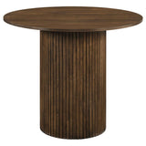 Hamlyn Cream/Walnut 5-piece Round Wood Counter Height Dining Set by Coaster at Eve Furniture