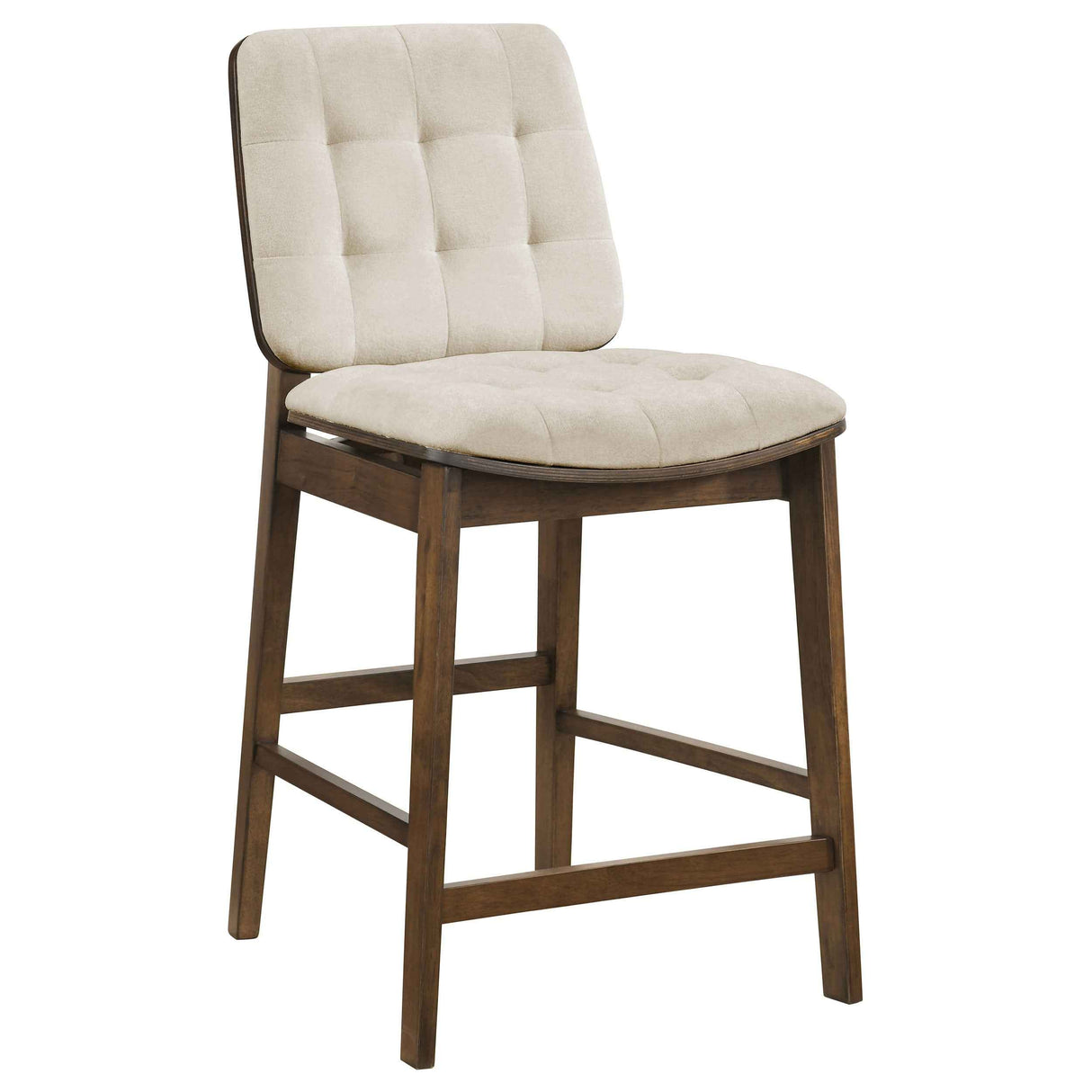 Hamlyn Cream/Walnut 5-piece Round Wood Counter Height Dining Set by Coaster at Eve Furniture
