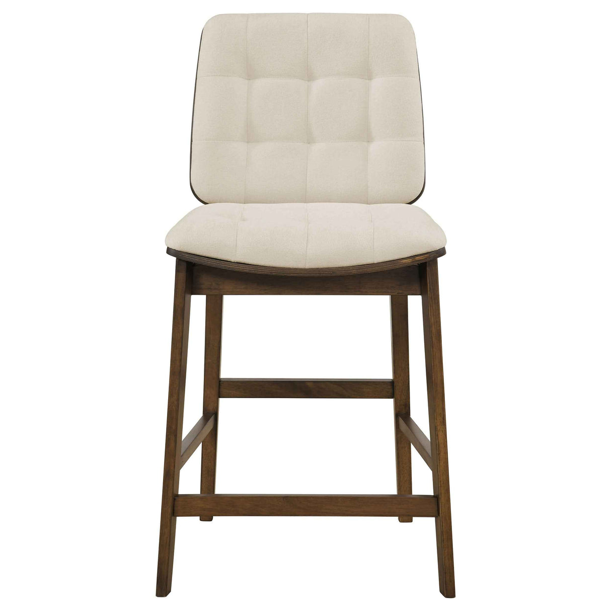Hamlyn Cream/Walnut 5-piece Round Wood Counter Height Dining Set by Coaster at Eve Furniture