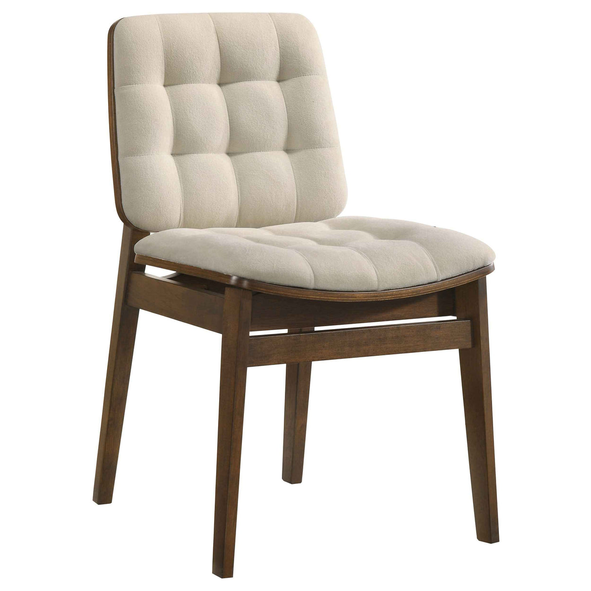 Hamlyn Cream/Walnut 5-piece Round Wood Dining Set by Coaster at Eve Furniture