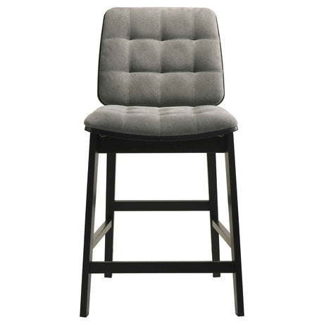 Hamlyn Grey/Black 5-piece Round Wood Counter Height Dining Set by Coaster at Eve Furniture