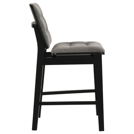 Hamlyn Grey/Black 5-piece Round Wood Counter Height Dining Set by Coaster at Eve Furniture