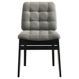 Hamlyn Grey/Black 5-piece Round Wood Dining Set by Coaster at Eve Furniture