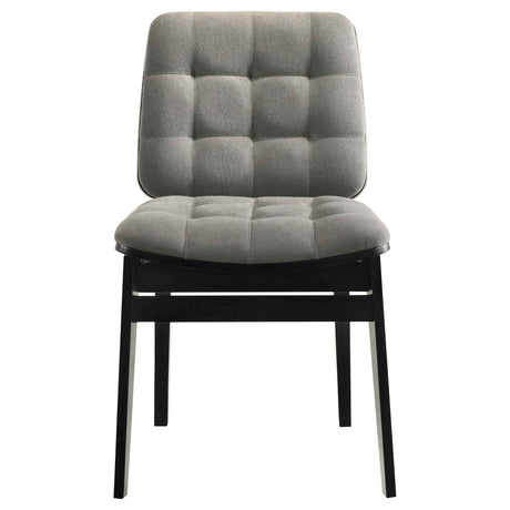 Hamlyn Grey/Black 5-piece Round Wood Dining Set by Coaster at Eve Furniture