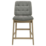 Hamlyn Grey/Natural Oak 5-piece Round Wood Counter Height Dining Set by Coaster at Eve Furniture