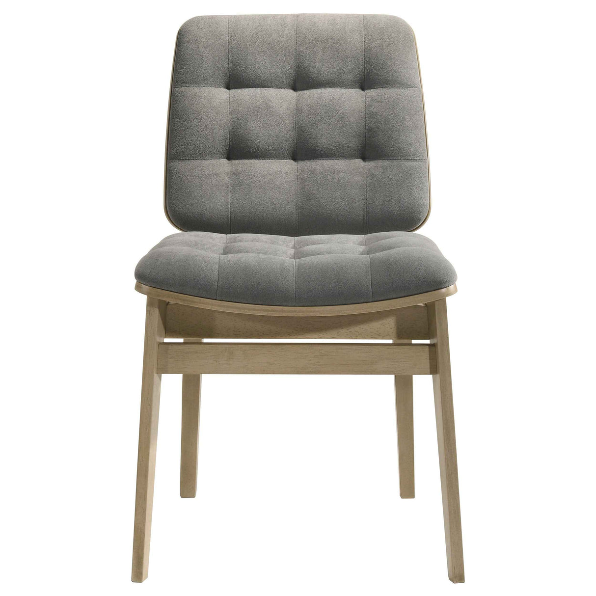 Hamlyn Grey/Natural Oak 5-piece Round Wood Dining Set by Coaster at Eve Furniture