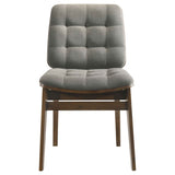 Hamlyn Grey/Walnut 5-piece Round Wood Dining Set by Coaster at Eve Furniture