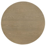 Hamlyn Natural Oak 2-piece Round Fluted Coffee and End Table Set by Coaster at Eve Furniture