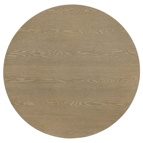 Hamlyn Natural Oak 2-piece Round Fluted Coffee and End Table Set by Coaster at Eve Furniture