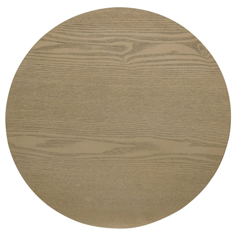 Hamlyn Natural Oak 3-piece Round Fluted Coffee and End Table Set by Coaster at Eve Furniture