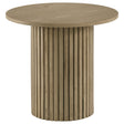 Hamlyn Natural Oak 43-inch Round Wood Counter Height Dining Table by Coaster at Eve Furniture