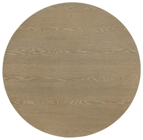 Hamlyn Natural Oak Round Fluted Occasional Cocktail Coffee Table by Coaster at Eve Furniture