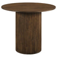 Hamlyn Walnut 43-inch Round Wood Counter Height Dining Table by Coaster at Eve Furniture