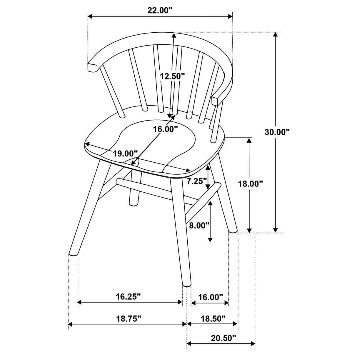 Hamlyn Walnut 5-piece Round Wood Dining Set by Coaster at Eve Furniture