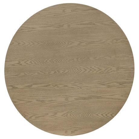 Hamlyn Wheat/Natural Oak 5-piece Round Wood Dining Set by Coaster at Eve Furniture