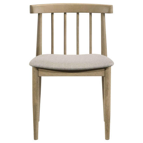 Hamlyn Wheat/Natural Oak 5-piece Round Wood Dining Set by Coaster at Eve Furniture