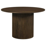 Hamlyn Wheat/Walnut 5-piece Round Wood Dining Set by Coaster at Eve Furniture