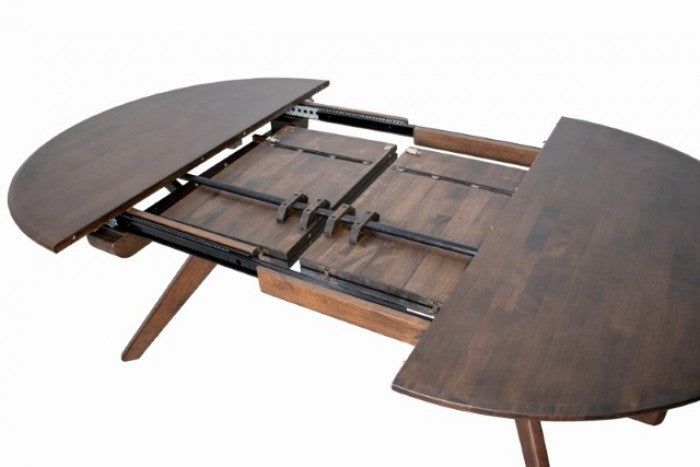 Hammel Rich Walnut 7-Piece Dining Room Set by Furniture of America at Eve Furniture