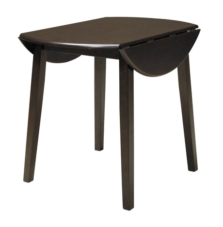 Hammis Dark Brown 3-Piece Round Drop Leaf Table Set by Ashley at Eve Furniture