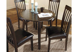 Hammis Dark Brown Dining Drop Leaf Table by Ashley at Eve Furniture