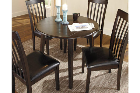 Hammis Dark Brown Dining Drop Leaf Table by Ashley at Eve Furniture