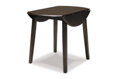 Hammis Dark Brown Dining Drop Leaf Table by Ashley at Eve Furniture