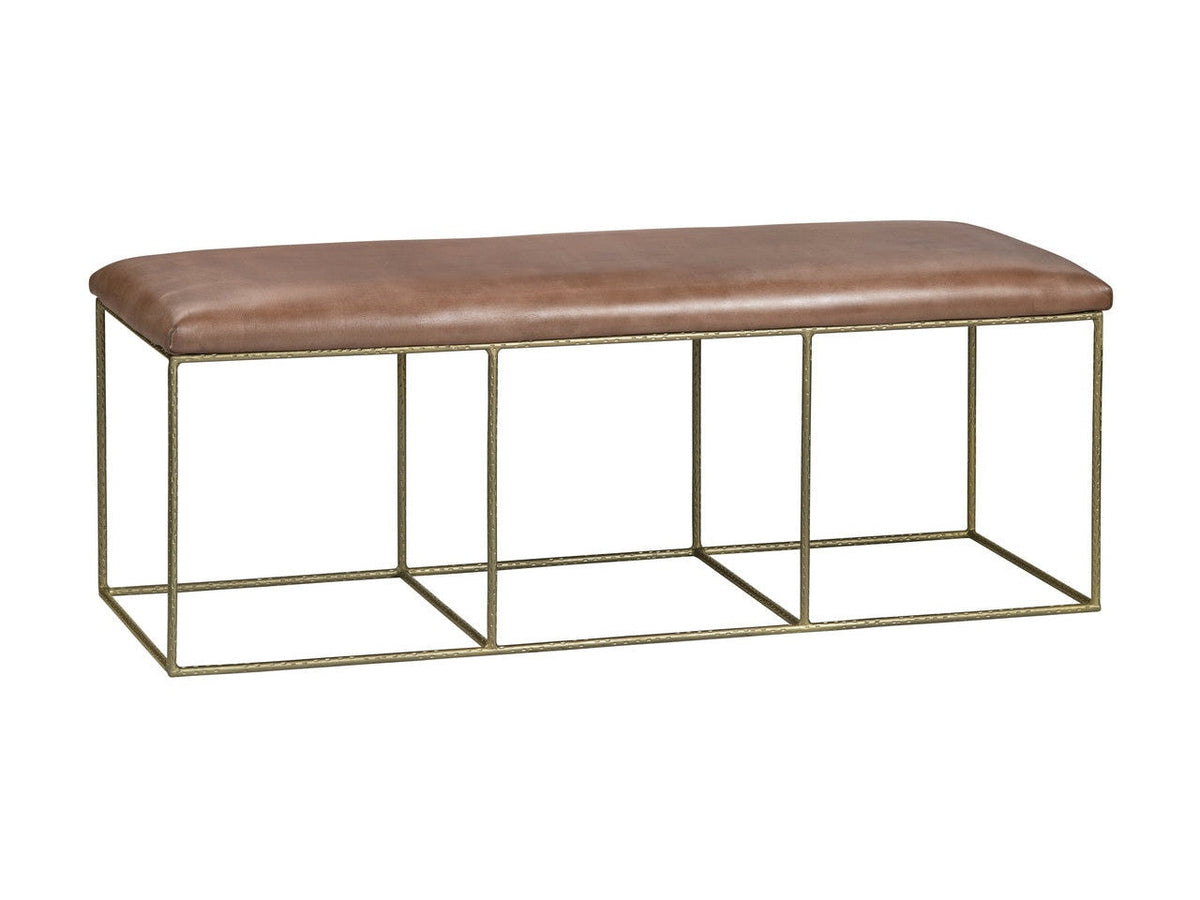 Hammond Brown/Gold Bench by Crestview at Eve Furniture