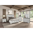 Hampstead White/Dark Brown 5-Piece Queen Bedroom Set by Furniture of America at Eve Furniture