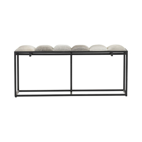 Hampton Black/Gray Bench by Crestview at Eve Furniture