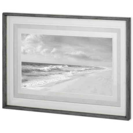 Hamptons V by James McLoughlin a Hand Embellished Textured Framed Photo Art Print Matted under Glass by Mercana at Eve Furniture