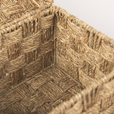 Hanalei Set of 2 Seagrass Boxes with Lids by Mercana at Eve Furniture