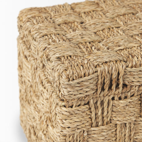 Hanalei Set of 2 Seagrass Boxes with Lids by Mercana at Eve Furniture
