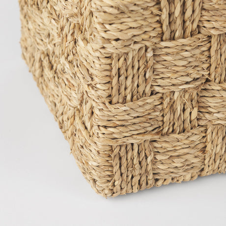 Hanalei Set of 2 Seagrass Boxes with Lids by Mercana at Eve Furniture