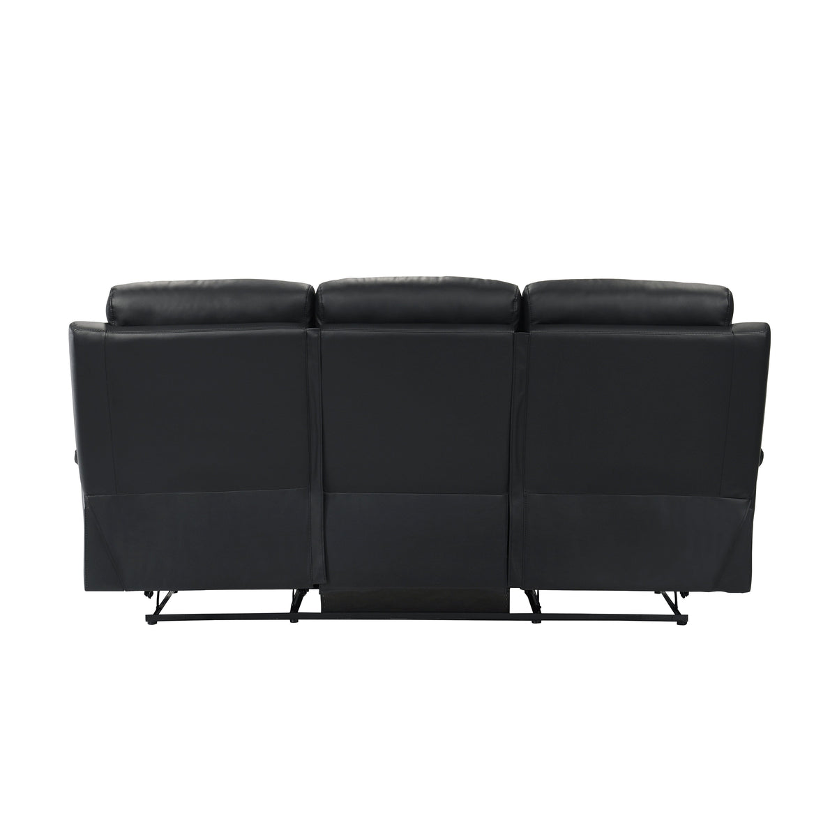 Hancock Black 2-Piece Double Reclining Set by Homelegance at Eve Furniture