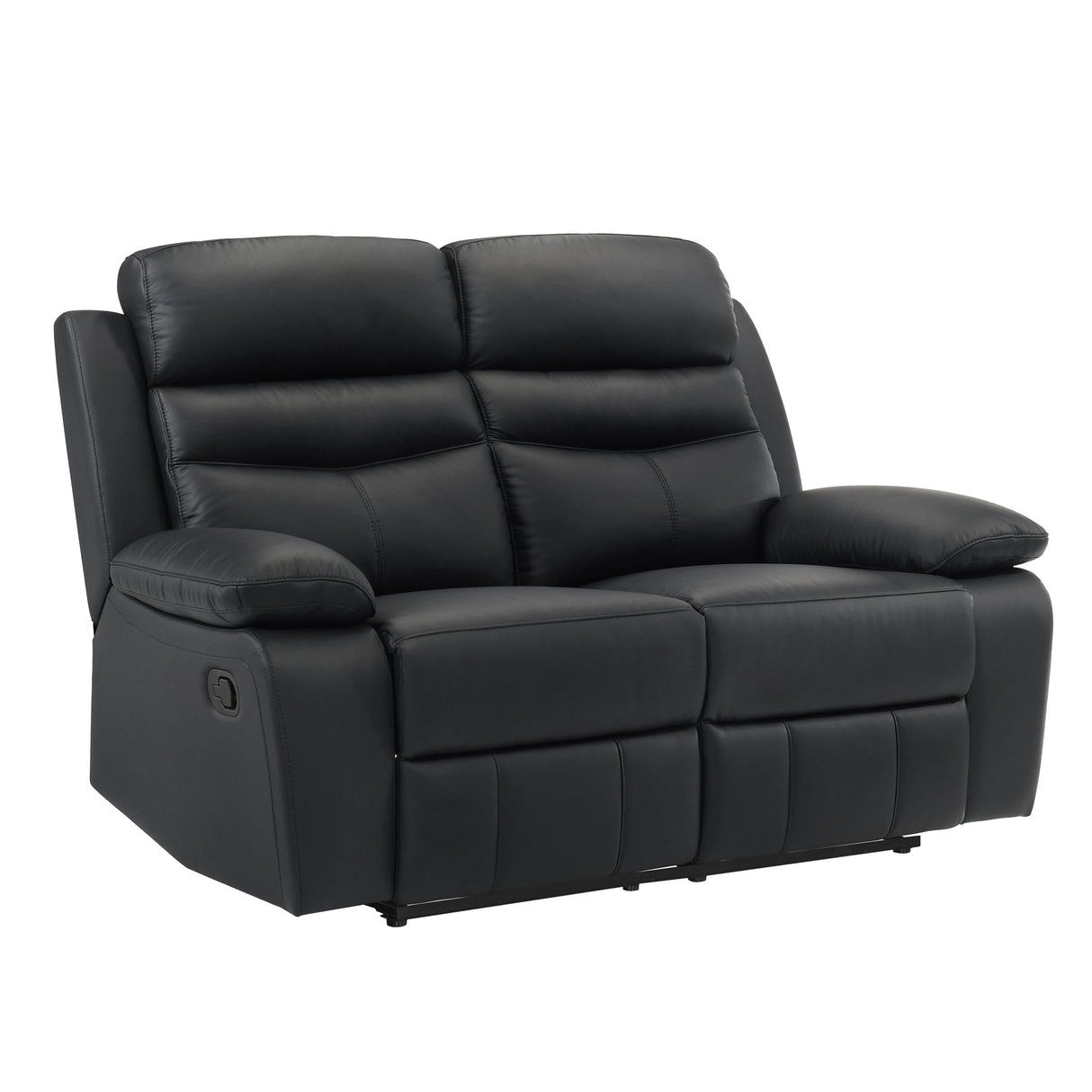 Hancock Black Leather Double Reclining Living Room Set by Homelegance at Eve Furniture