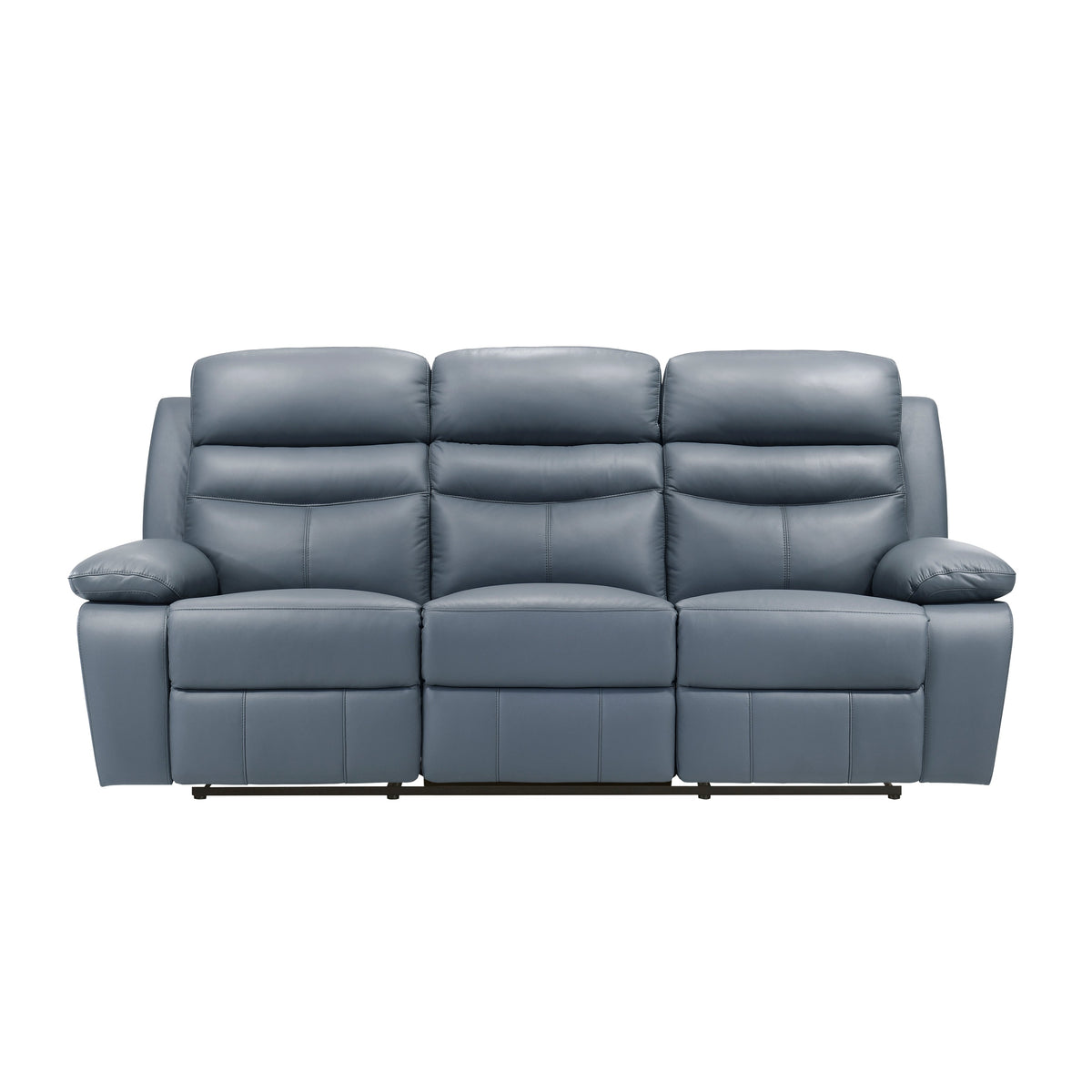 Hancock Blue 2-Piece Double Reclining Set by Homelegance at Eve Furniture