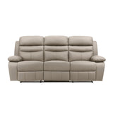 Hancock Latte 2-Piece Double Reclining Set by Homelegance at Eve Furniture