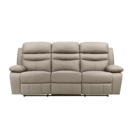 Hancock Latte 2-Piece Double Reclining Set by Homelegance at Eve Furniture