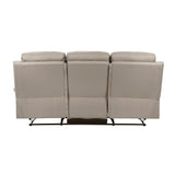 Hancock Latte 2-Piece Double Reclining Set by Homelegance at Eve Furniture