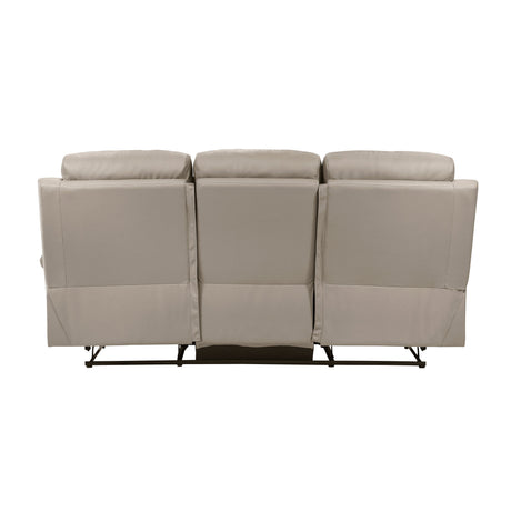 Hancock Latte 2-Piece Double Reclining Set by Homelegance at Eve Furniture