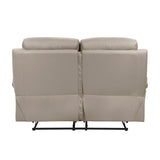 Hancock Latte Leather Double Reclining Living Room Set by Homelegance at Eve Furniture