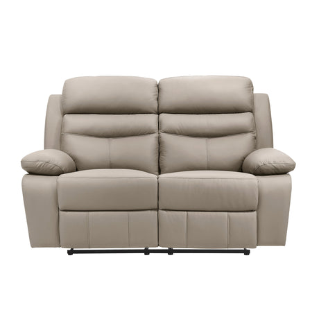 Hancock Latte Leather Double Reclining Living Room Set by Homelegance at Eve Furniture